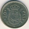 50 Pesetas Spain 1982 KM# 825. Uploaded by Granotius